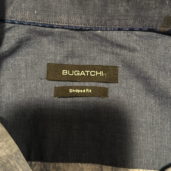 Men’s Bugatchi Sz M shaped fit Shirt EUC - Picture 7 of 9